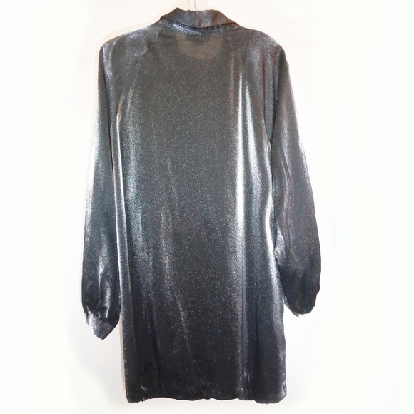 Plus size iridescent silver tunic- generous size - Picture 3 of 3